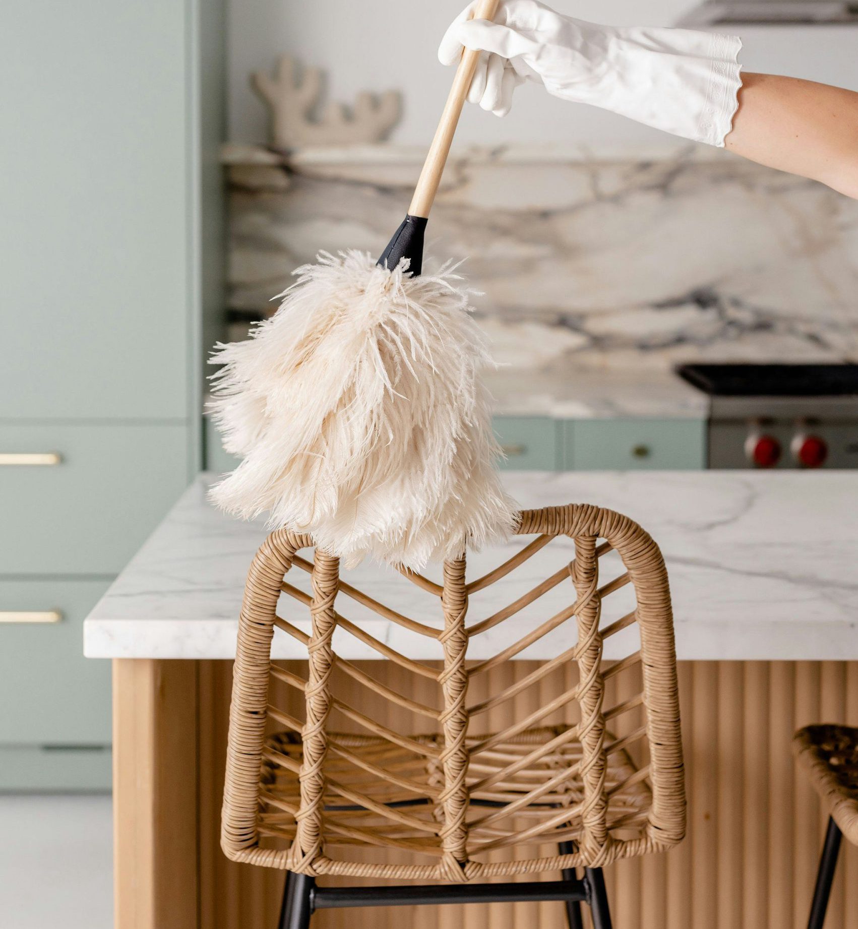 Detail cleaning in a bright Sydney home